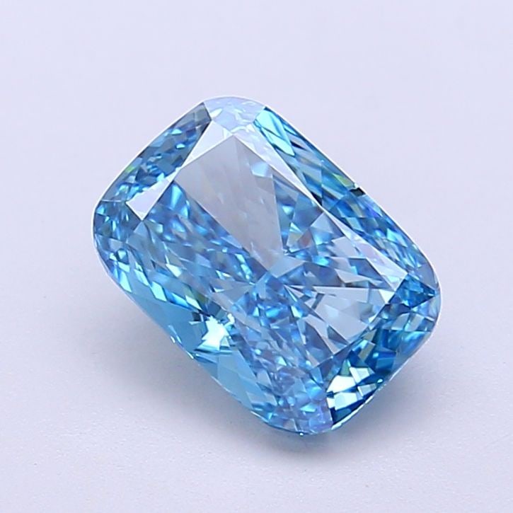 Loose Diamond - CUSHION MODIFIED 1.68ct Fancy Vivid Blue VS1: Loose Diamond - CUSHION MODIFIED 1.68ct Fancy Vivid Blue VS1 Source: This is a real non-mined Diamond that has been grown in a lab Shape: CUSHION MODIFIED Carats: 1.68 Color: Fancy Vivid Blue Certific