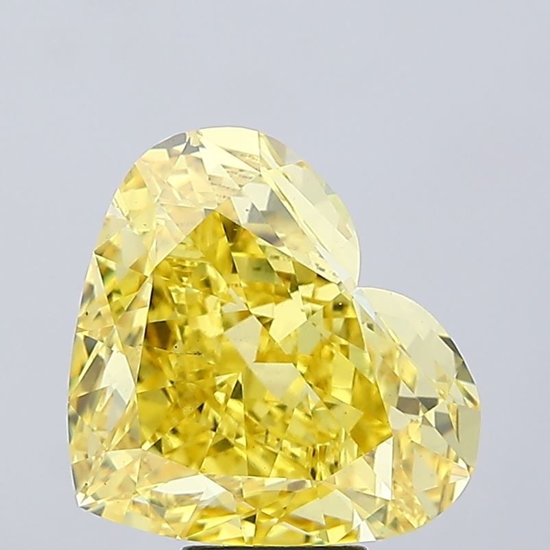 Loose Diamond - HEART 10.0ct Fancy Vivid Yellow VS2: Loose Diamond - HEART 10.0ct Fancy Vivid Yellow VS2 Source: This is a real non-mined Diamond that has been grown in a lab Shape: HEART Carats: 10.0 Color: Fancy Vivid Yellow Certification: IGI Video: