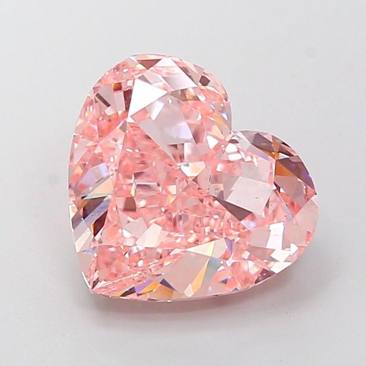 Loose Diamond - HEART 5.01ct Fancy Intense Pink VS1: Loose Diamond - HEART 5.01ct Fancy Intense Pink VS1 Source: This is a real non-mined Diamond that has been grown in a lab Shape: HEART Carats: 5.01 Color: Fancy Intense Pink Certification: IGI Video: