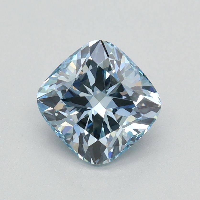 Loose Diamond - CUSHION BRILLIANT 0.94ct Fancy Blue VS1: Loose Diamond - CUSHION BRILLIANT 0.94ct Fancy Blue VS1 Source: This is a real non-mined Diamond that has been grown in a lab Shape: CUSHION BRILLIANT Carats: 0.94 Color: Fancy Blue Certification: IGI