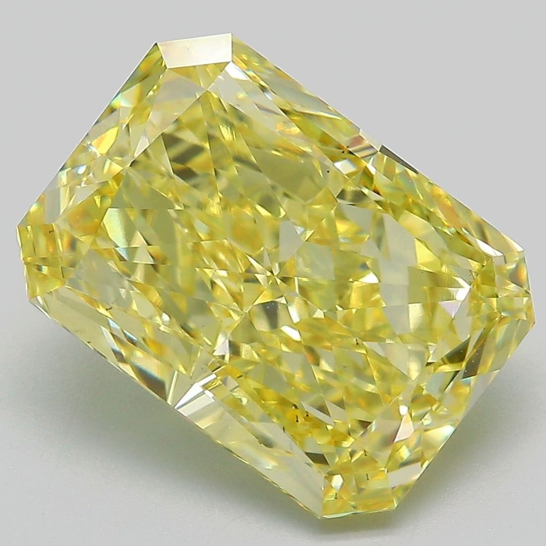 Loose Diamond - RADIANT 7.64ct Fancy Intense Yellow VS1: Loose Diamond - RADIANT 7.64ct Fancy Intense Yellow VS1 Source: This is a real non-mined Diamond that has been grown in a lab Shape: RADIANT Carats: 7.64 Color: Fancy Intense Yellow Certification: IGI