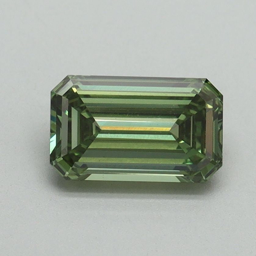 Loose Diamond - EMERALD 1.06ct Fancy Vivid Green VS1 (1 of 1)