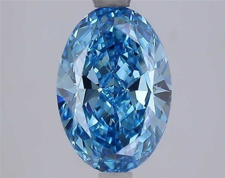 Loose Diamond - OVAL 2.6ct Fancy Vivid Blue VS1: Loose Diamond - OVAL 2.6ct Fancy Vivid Blue VS1 Source: This is a real non-mined Diamond that has been grown in a lab Shape: OVAL Carats: 2.6 Color: Fancy Vivid Blue Certification: IGI Video: