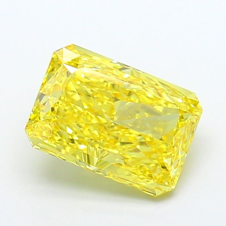 Loose Diamond - RADIANT 3.01ct Fancy Vivid Yellow VS2: Loose Diamond - RADIANT 3.01ct Fancy Vivid Yellow VS2 Source: This is a real non-mined Diamond that has been grown in a lab Shape: RADIANT Carats: 3.01 Color: Fancy Vivid Yellow Certification: IGI Vid