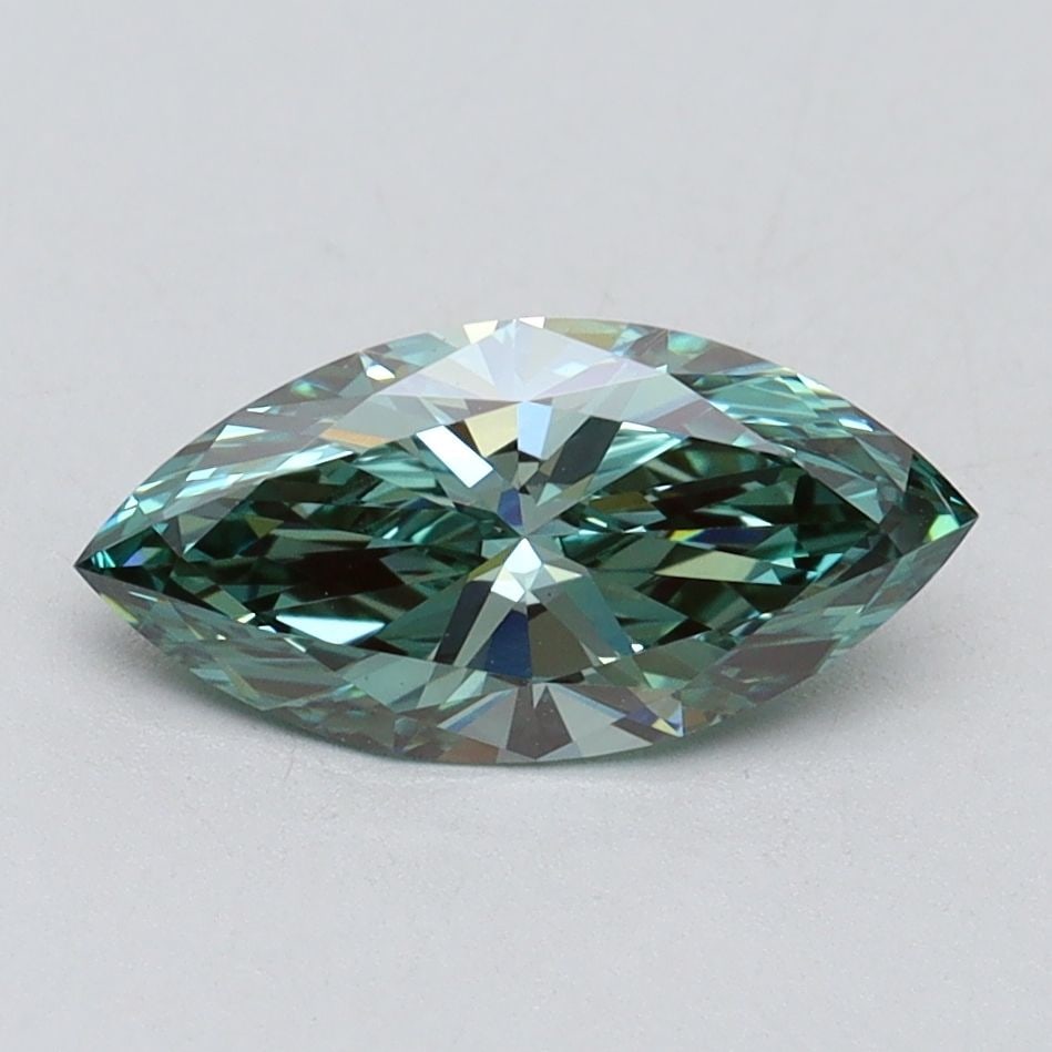 Loose Diamond - MARQUISE 1.05ct Fancy Vivid Green VS1: Loose Diamond - MARQUISE 1.05ct Fancy Vivid Green VS1 Source: This is a real non-mined Diamond that has been grown in a lab Shape: MARQUISE Carats: 1.05 Color: Fancy Vivid Green Certification: IGI Vid