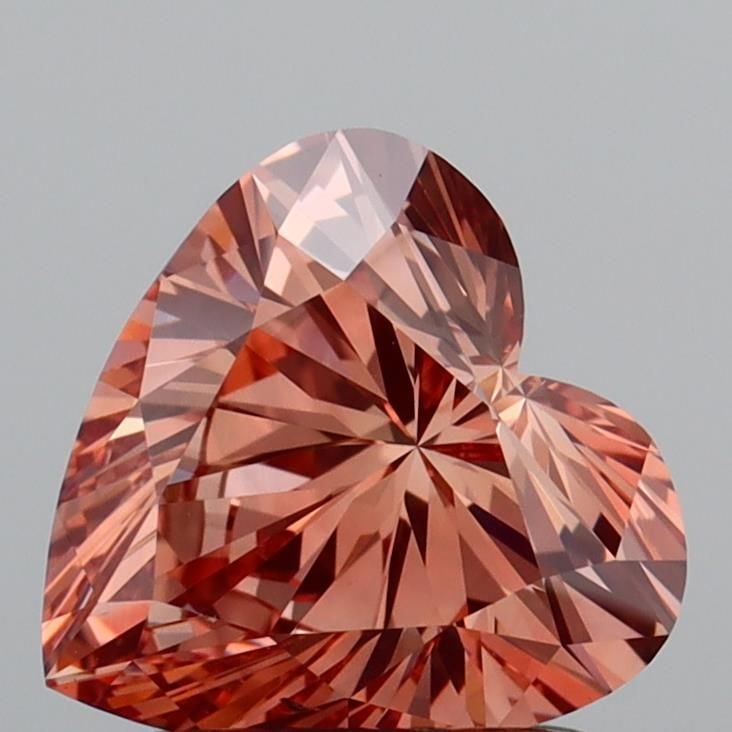 Loose Diamond - HEART 1.51ct Fancy Intense Brown Pink VS1: Loose Diamond - HEART 1.51ct Fancy Intense Brown Pink VS1 Source: This is a real non-mined Diamond that has been grown in a lab Shape: HEART Carats: 1.51 Color: Fancy Intense Brown Pink Certification: