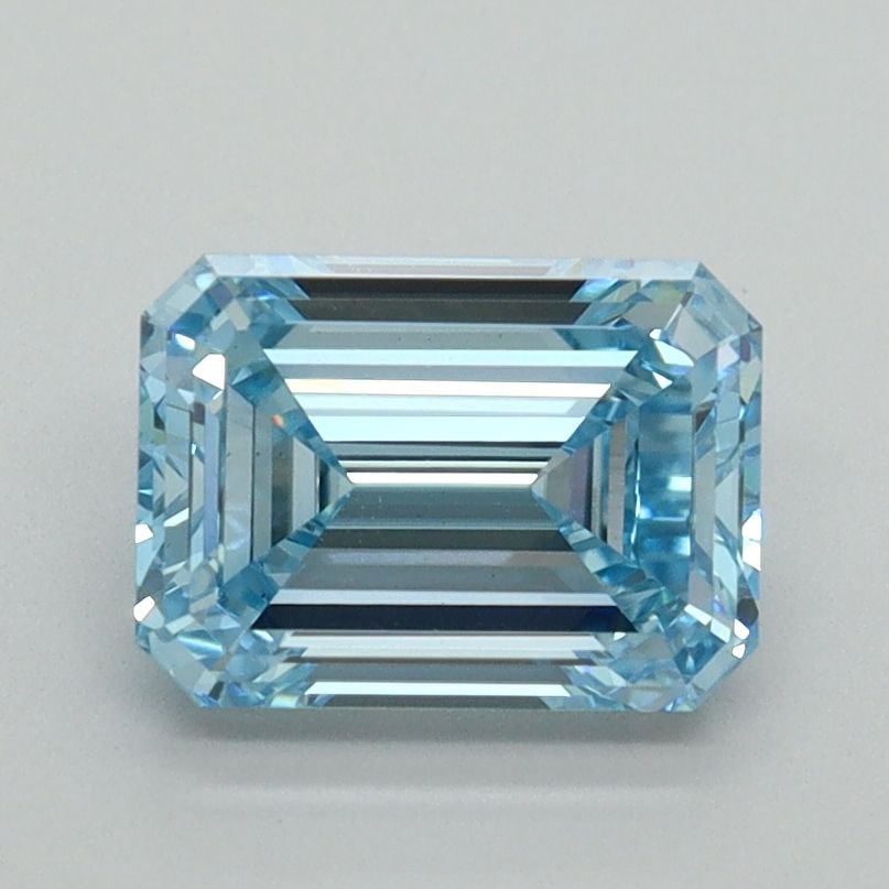 Loose Diamond - EMERALD 1.51ct Fancy Vivid Blue VS1: Loose Diamond - EMERALD 1.51ct Fancy Vivid Blue VS1 Source: This is a real non-mined Diamond that has been grown in a lab Shape: EMERALD Carats: 1.51 Color: Fancy Vivid Blue Certification: IGI Video: