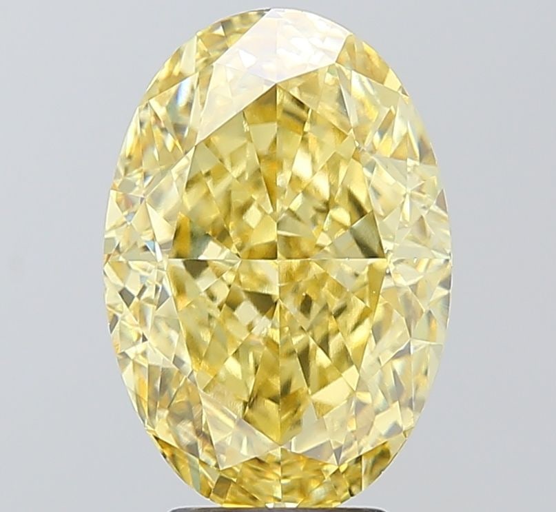 Loose Diamond - OVAL 5.09ct Fancy Intense Yellow VS1: Loose Diamond - OVAL 5.09ct Fancy Intense Yellow VS1 Source: This is a real non-mined Diamond that has been grown in a lab Shape: OVAL Carats: 5.09 Color: Fancy Intense Yellow Certification: IGI Video