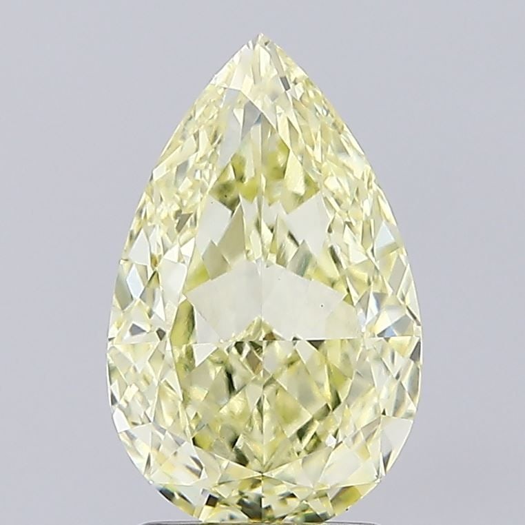 Loose Diamond - PEAR 2.57ct Fancy Yellow VS1: Loose Diamond - PEAR 2.57ct Fancy Yellow VS1 Source: This is a real non-mined Diamond that has been grown in a lab Shape: PEAR Carats: 2.57 Color: Fancy Yellow Certification: IGI Video:
