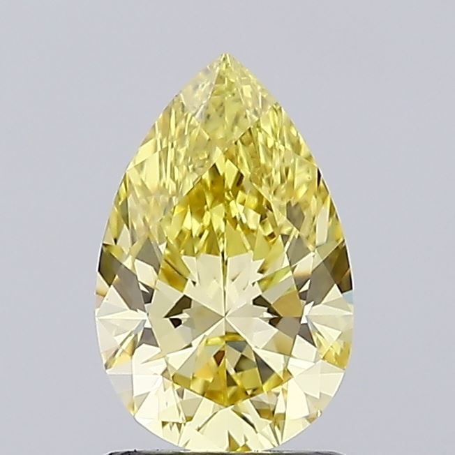 Loose Diamond - PEAR 1.11ct Fancy Intense Yellow VVS2: Loose Diamond - PEAR 1.11ct Fancy Intense Yellow VVS2 Source: This is a real non-mined Diamond that has been grown in a lab Shape: PEAR Carats: 1.11 Color: Fancy Intense Yellow Certification: IGI Vide