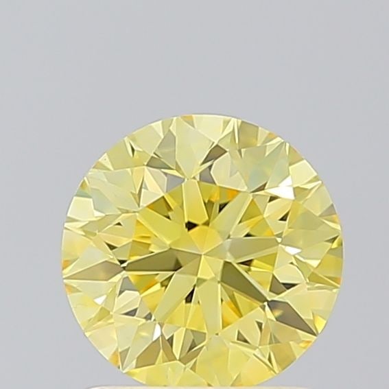 Loose Diamond - ROUND 1.03ct Fancy Vivid Yellow VS1 (1 of 1)