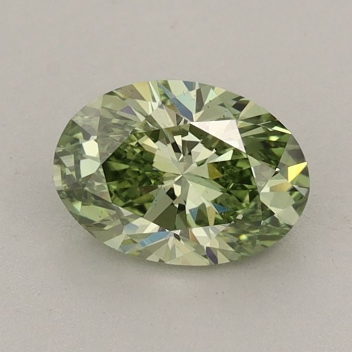 Loose Diamond - OVAL 0.84ct Fancy Vivid Green VS2: Loose Diamond - OVAL 0.84ct Fancy Vivid Green VS2 Source: This is a real non-mined Diamond that has been grown in a lab Shape: OVAL Carats: 0.84 Color: Fancy Vivid Green Certification: IGI Video: