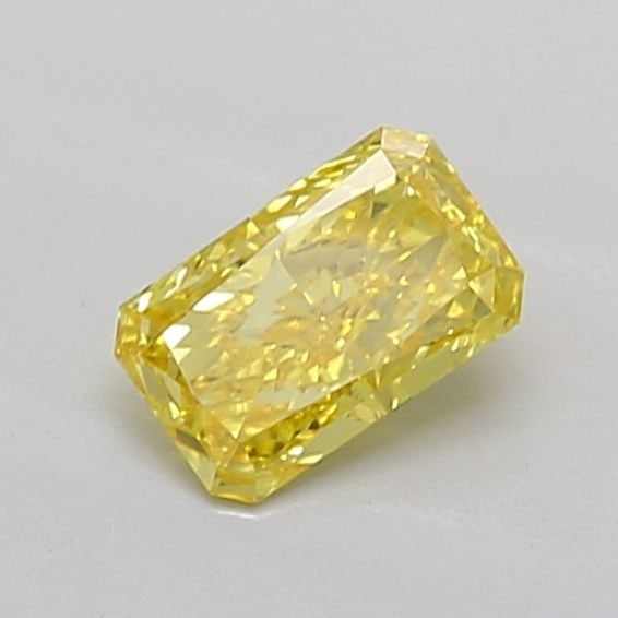 Loose Diamond - RADIANT 0.8ct Fancy Vivid Yellow VVS2: Loose Diamond - RADIANT 0.8ct Fancy Vivid Yellow VVS2 Source: This is a real non-mined Diamond that has been grown in a lab Shape: RADIANT Carats: 0.8 Color: Fancy Vivid Yellow Certification: IGI Vide