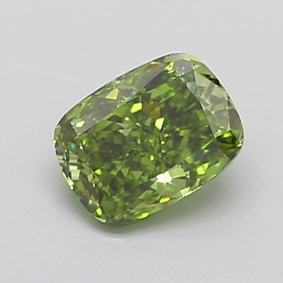 Loose Diamond - CUSHION MODIFIED 1.65ct Fancy Vivid Green VVS2: Loose Diamond - CUSHION MODIFIED 1.65ct Fancy Vivid Green VVS2 Source: This is a real non-mined Diamond that has been grown in a lab Shape: CUSHION MODIFIED Carats: 1.65 Color: Fancy Vivid Green Certi