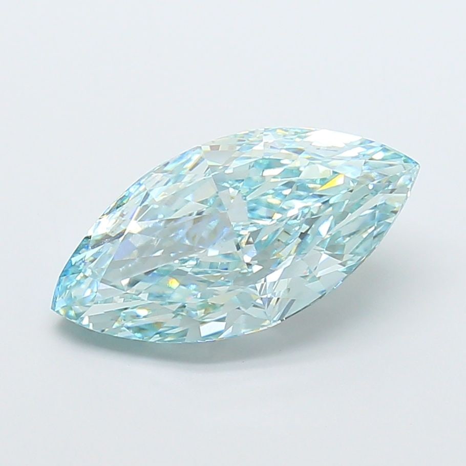 Loose Diamond - MARQUISE 7.04ct Fancy Vivid Green VVS2: Loose Diamond - MARQUISE 7.04ct Fancy Vivid Green VVS2 Source: This is a real non-mined Diamond that has been grown in a lab Shape: MARQUISE Carats: 7.04 Color: Fancy Vivid Green Certification: IGI Vi