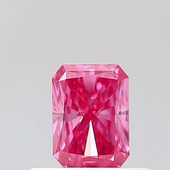 Loose Diamond - RADIANT 0.46ct Fancy Vivid Pink VS1: Loose Diamond - RADIANT 0.46ct Fancy Vivid Pink VS1 Source: This is a real non-mined Diamond that has been grown in a lab Shape: RADIANT Carats: 0.46 Color: Fancy Vivid Pink Certification: IGI The Dia