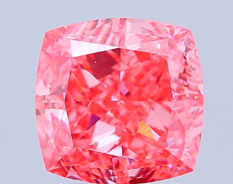 Loose Diamond - CUSHION MODIFIED 3.62ct Fancy Vivid Pink VS1: Loose Diamond - CUSHION MODIFIED 3.62ct Fancy Vivid Pink VS1 Source: This is a real non-mined Diamond that has been grown in a lab Shape: CUSHION MODIFIED Carats: 3.62 Color: Fancy Vivid Pink Certific