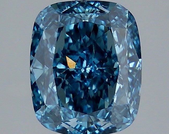 Loose Diamond - CUSHION MODIFIED 3.03ct Fancy Vivid Blue VS1: Loose Diamond - CUSHION MODIFIED 3.03ct Fancy Vivid Blue VS1 Source: This is a real non-mined Diamond that has been grown in a lab Shape: CUSHION MODIFIED Carats: 3.03 Color: Fancy Vivid Blue Certific