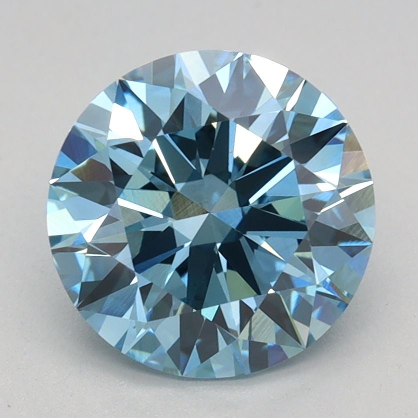 Ideal Loose Diamond - ROUND 1.79ct Fancy Vivid Blue VS1 (1 of 1)