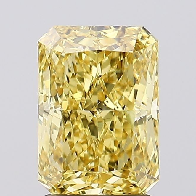 Loose Diamond - RADIANT 2.21ct Fancy Vivid Yellow VS2: Loose Diamond - RADIANT 2.21ct Fancy Vivid Yellow VS2 Source: This is a real non-mined Diamond that has been grown in a lab Shape: RADIANT Carats: 2.21 Color: Fancy Vivid Yellow Certification: IGI Vid