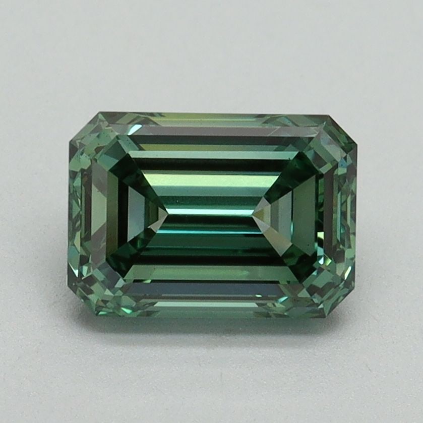 Loose Diamond - EMERALD 1.52ct Fancy Vivid Green VS2 (1 of 1)