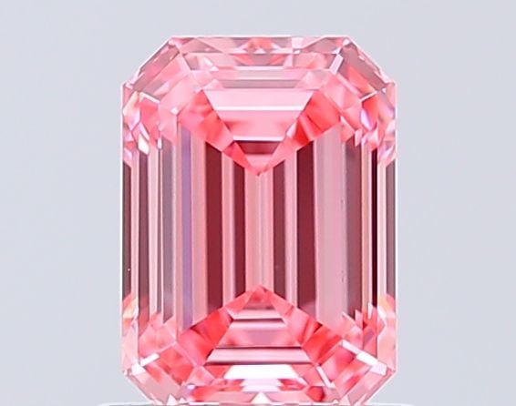 Loose Diamond - EMERALD 1.05ct Fancy Vivid Pink VS1: Loose Diamond - EMERALD 1.05ct Fancy Vivid Pink VS1 Source: This is a real non-mined Diamond that has been grown in a lab Shape: EMERALD Carats: 1.05 Color: Fancy Vivid Pink Certification: IGI Video: