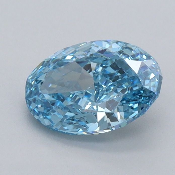 Loose Diamond - OVAL 1.02ct Fancy Vivid Blue VVS2: Loose Diamond - OVAL 1.02ct Fancy Vivid Blue VVS2 Source: This is a real non-mined Diamond that has been grown in a lab Shape: OVAL Carats: 1.02 Color: Fancy Vivid Blue Certification: IGI Video: