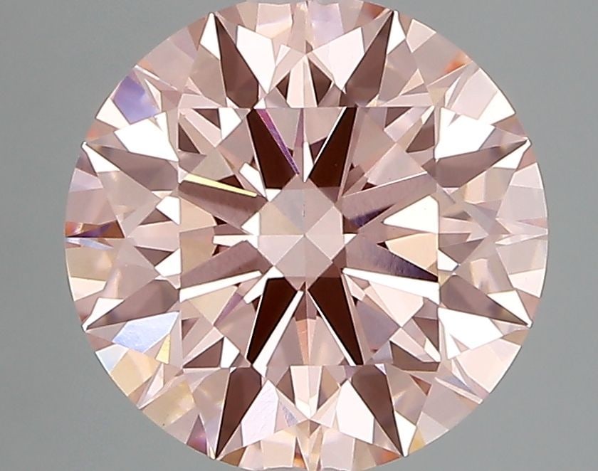 Ideal Loose Diamond - ROUND 3.37ct Fancy Vivid Pink VS1 (1 of 1)