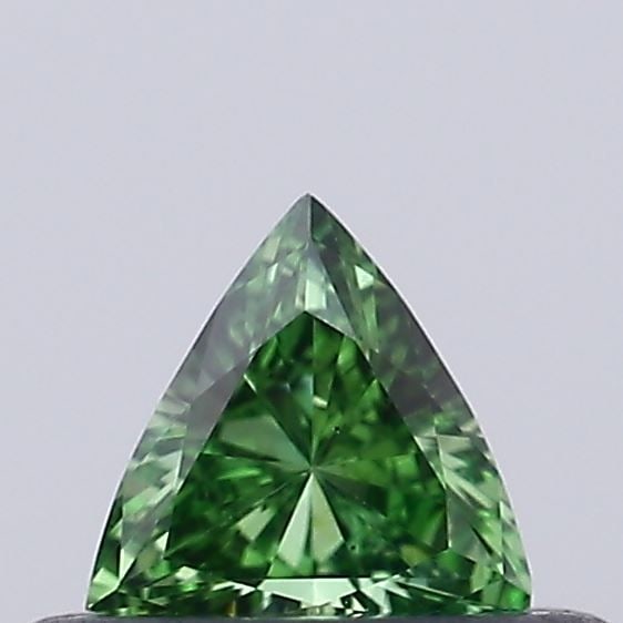 Loose Diamond - TRIANGULAR 0.17ct Fancy Vivid Green VS1: Loose Diamond - TRIANGULAR 0.17ct Fancy Vivid Green VS1 Source: This is a real non-mined Diamond that has been grown in a lab Shape: TRIANGULAR Carats: 0.17 Color: Fancy Vivid Green Certification: NON