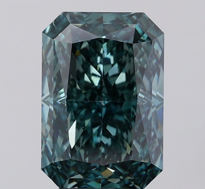 Loose Diamond - RADIANT 4.05ct Fancy Vivid Blueish Green VS2 (1 of 1)