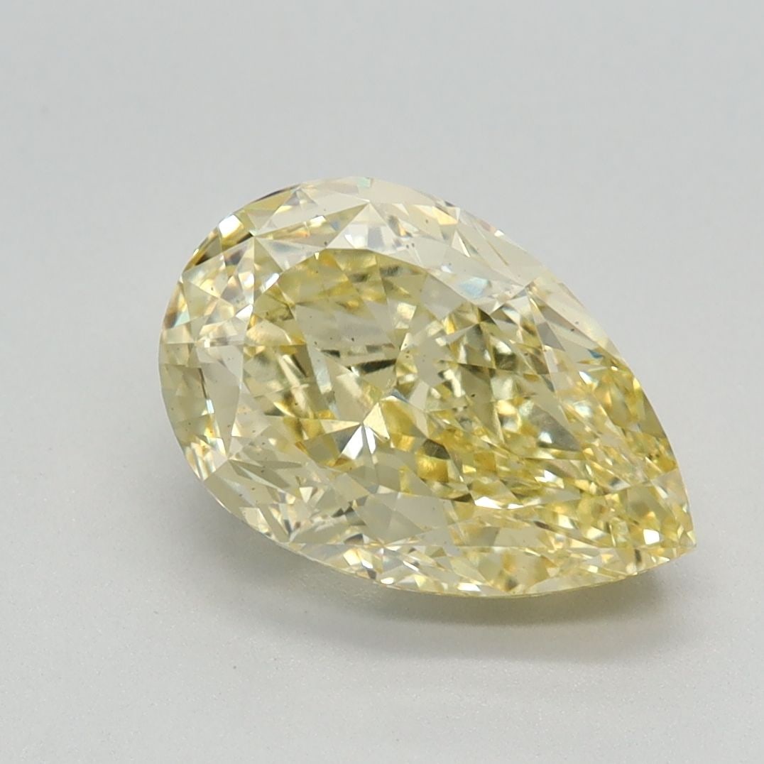 Loose Diamond - PEAR 2.2ct Fancy Intense Yellow VS2: Loose Diamond - PEAR 2.2ct Fancy Intense Yellow VS2 Source: This is a real non-mined Diamond that has been grown in a lab Shape: PEAR Carats: 2.2 Color: Fancy Intense Yellow Certification: IGI Video: