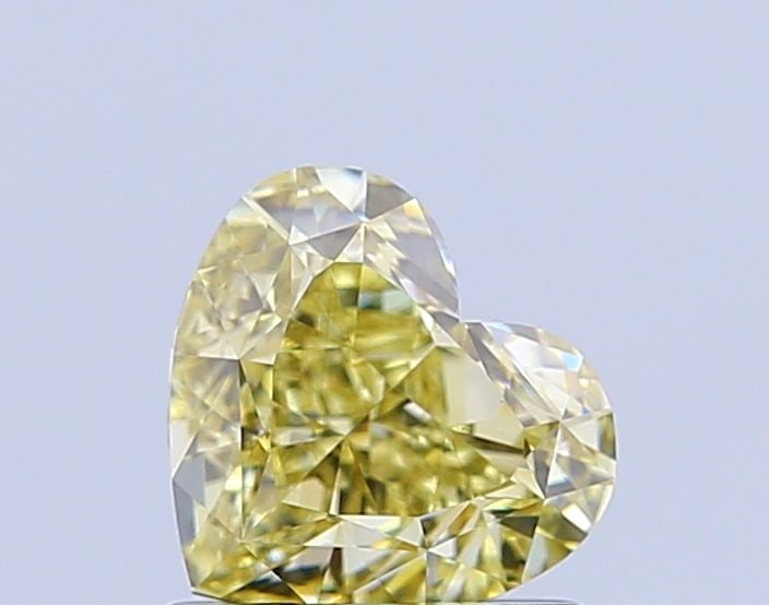 Loose Diamond - HEART 1.15ct Fancy Yellow VS1: Loose Diamond - HEART 1.15ct Fancy Yellow VS1 Source: This is a real non-mined Diamond that has been grown in a lab Shape: HEART Carats: 1.15 Color: Fancy Yellow Certification: IGI Video: