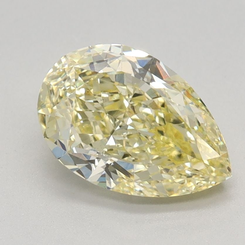Loose Diamond - PEAR 1.35ct Fancy Intense Yellow VS2: Loose Diamond - PEAR 1.35ct Fancy Intense Yellow VS2 Source: This is a real non-mined Diamond that has been grown in a lab Shape: PEAR Carats: 1.35 Color: Fancy Intense Yellow Certification: IGI Video