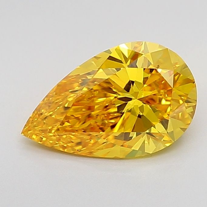 Loose Diamond - PEAR 1.5ct Fancy Vivid Yellow VS1: Loose Diamond - PEAR 1.5ct Fancy Vivid Yellow VS1 Source: This is a real non-mined Diamond that has been grown in a lab Shape: PEAR Carats: 1.5 Color: Fancy Vivid Yellow Certification: IGI Video: