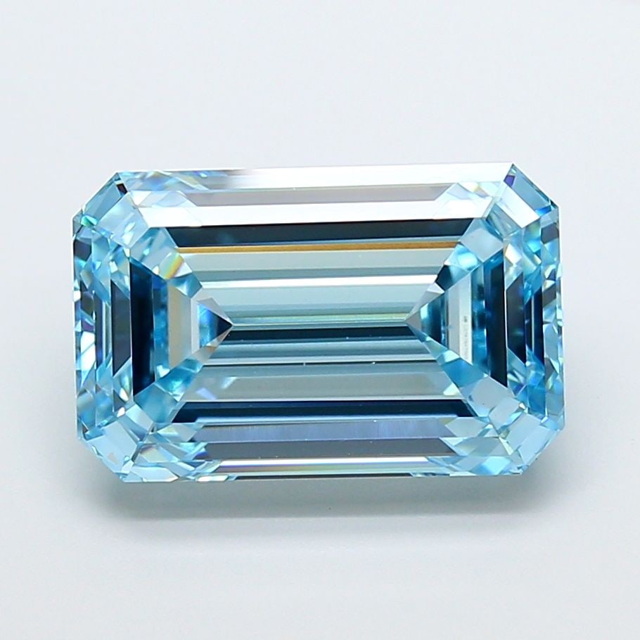 Loose Diamond - EMERALD 10.16ct Fancy Vivid Blue VS1 (1 of 1)