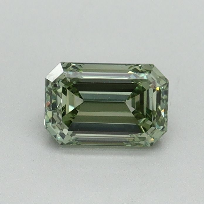 Loose Diamond - EMERALD 0.54ct Fancy Vivid Green VS1: Loose Diamond - EMERALD 0.54ct Fancy Vivid Green VS1 Source: This is a real non-mined Diamond that has been grown in a lab Shape: EMERALD Carats: 0.54 Color: Fancy Vivid Green Certification: IGI Video