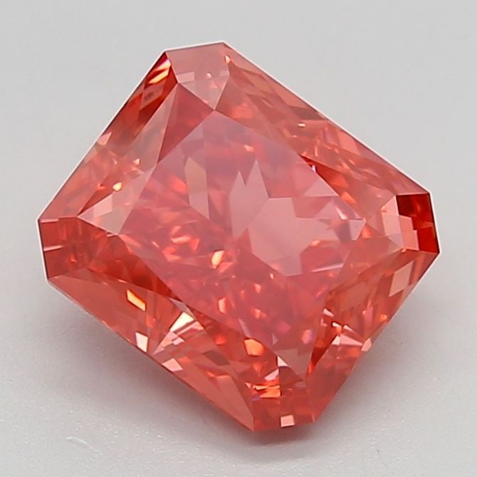 Loose Diamond - RADIANT 3.63ct Fancy Vivid Pink VS1: Loose Diamond - RADIANT 3.63ct Fancy Vivid Pink VS1 Source: This is a real non-mined Diamond that has been grown in a lab Shape: RADIANT Carats: 3.63 Color: Fancy Vivid Pink Certification: IGI Video: