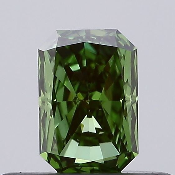 Loose Diamond - RADIANT 0.36ct Fancy Intense Green VS1: Loose Diamond - RADIANT 0.36ct Fancy Intense Green VS1 Source: This is a real non-mined Diamond that has been grown in a lab Shape: RADIANT Carats: 0.36 Color: Fancy Intense Green Certification: IGI V