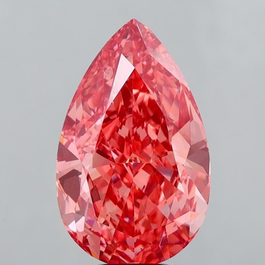 Loose Diamond - PEAR 8.09ct Fancy Vivid Pink VS1 (1 of 1)