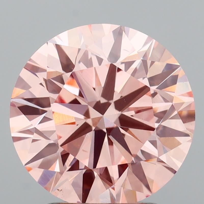 Ideal Loose Diamond - ROUND 2.49ct Fancy Intense Pink VS1 (1 of 1)