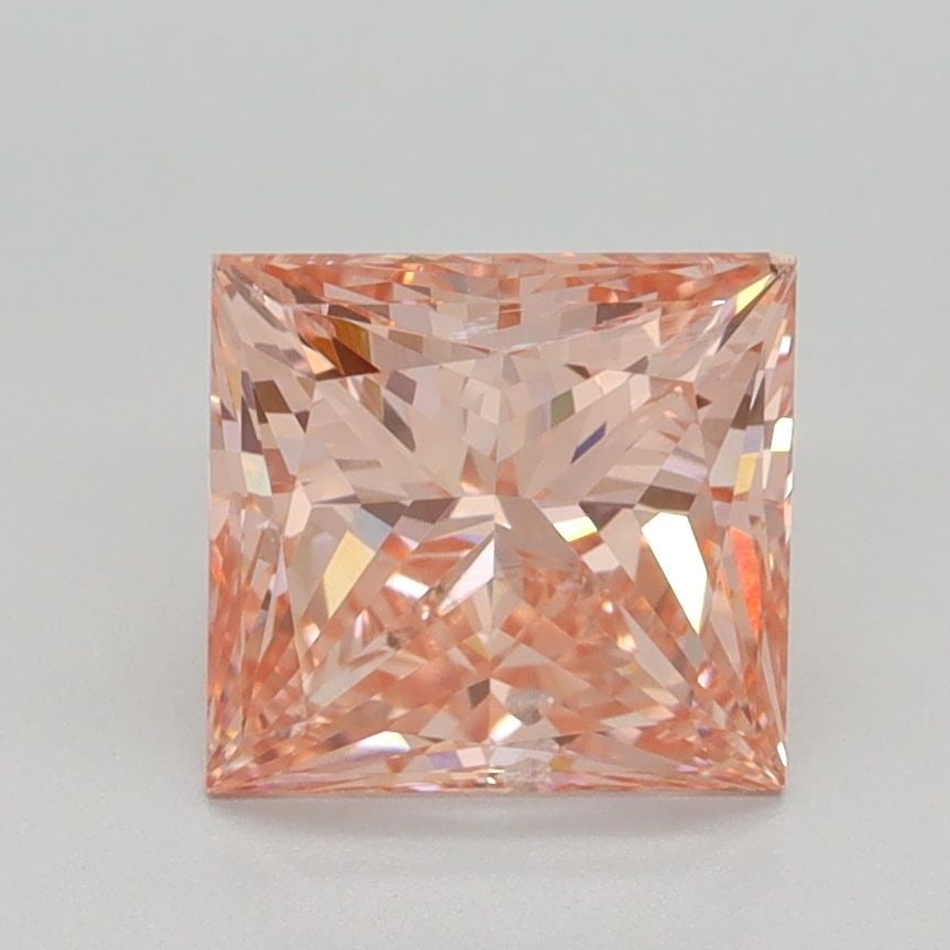 Loose Diamond - PRINCESS 2.04ct Fancy Vivid Pink SI1: Loose Diamond - PRINCESS 2.04ct Fancy Vivid Pink SI1 Source: This is a real non-mined Diamond that has been grown in a lab Shape: PRINCESS Carats: 2.04 Color: Fancy Vivid Pink Certification: IGI Video