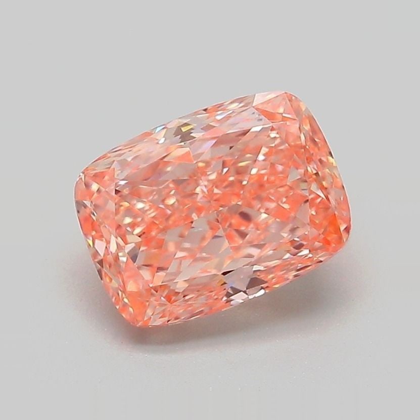 Loose Diamond - CUSHION MODIFIED 2.25ct Fancy Vivid Orange Pink VVS2: Loose Diamond - CUSHION MODIFIED 2.25ct Fancy Vivid Orange Pink VVS2 Source: This is a real non-mined Diamond that has been grown in a lab Shape: CUSHION MODIFIED Carats: 2.25 Color: Fancy Vivid Orang