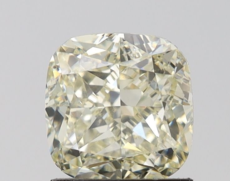 Loose Diamond - CUSHION MODIFIED 2.07ct Fancy Light Yellow VVS2: Loose Diamond - CUSHION MODIFIED 2.07ct Fancy Light Yellow VVS2 Source: This is a real non-mined Diamond that has been grown in a lab Shape: CUSHION MODIFIED Carats: 2.07 Color: Fancy Light Yellow Cer