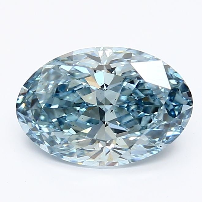 Loose Diamond - OVAL 1.49ct Fancy Vivid Blue VS1: Loose Diamond - OVAL 1.49ct Fancy Vivid Blue VS1 Source: This is a real non-mined Diamond that has been grown in a lab Shape: OVAL Carats: 1.49 Color: Fancy Vivid Blue Certification: IGI Video:
