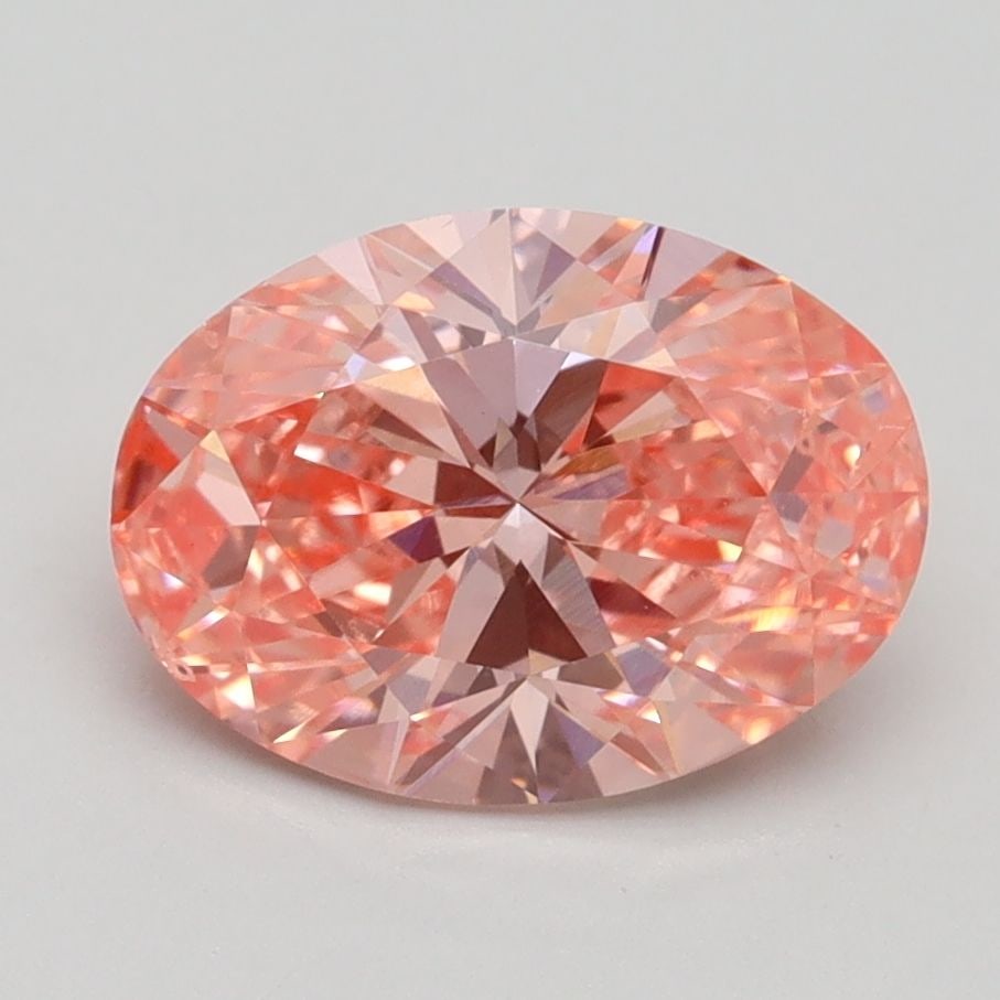 Loose Diamond - OVAL 2.01ct Fancy Vivid Pink SI1: Loose Diamond - OVAL 2.01ct Fancy Vivid Pink SI1 Source: This is a real non-mined Diamond that has been grown in a lab Shape: OVAL Carats: 2.01 Color: Fancy Vivid Pink Certification: IGI Video: