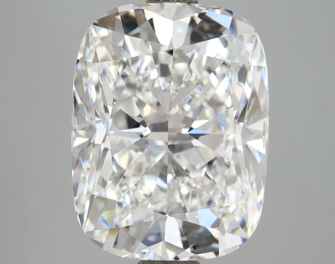 Loose Diamond - CUSHION MODIFIED 5.09ct E VVS2: Loose Diamond - CUSHION MODIFIED 5.09ct E VVS2 Source: This is a real non-mined Diamond that has been grown in a lab Shape: CUSHION MODIFIED Carats: 5.09 Color: E Clarity: VVS2 Certification: IGI Vide