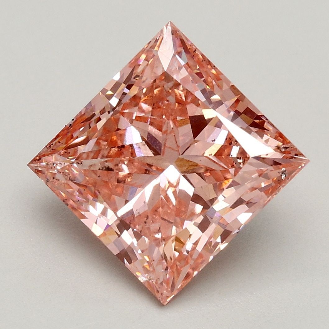 Loose Diamond - PRINCESS 3.0ct Fancy Intense Pink SI1: Loose Diamond - PRINCESS 3.0ct Fancy Intense Pink SI1 Source: This is a real non-mined Diamond that has been grown in a lab Shape: PRINCESS Carats: 3.0 Color: Fancy Intense Pink Certification: IGI Vid