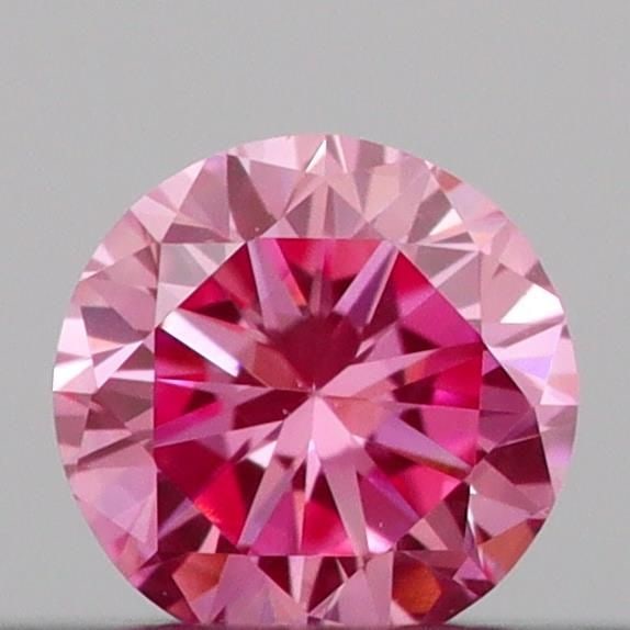 Loose Diamond - ROUND 0.13ct Fancy Vivid Pink VS1: Loose Diamond - ROUND 0.13ct Fancy Vivid Pink VS1 Source: This is a real non-mined Diamond that has been grown in a lab Shape: ROUND Carats: 0.13 Color: Fancy Vivid Pink Certification: IGI Video: