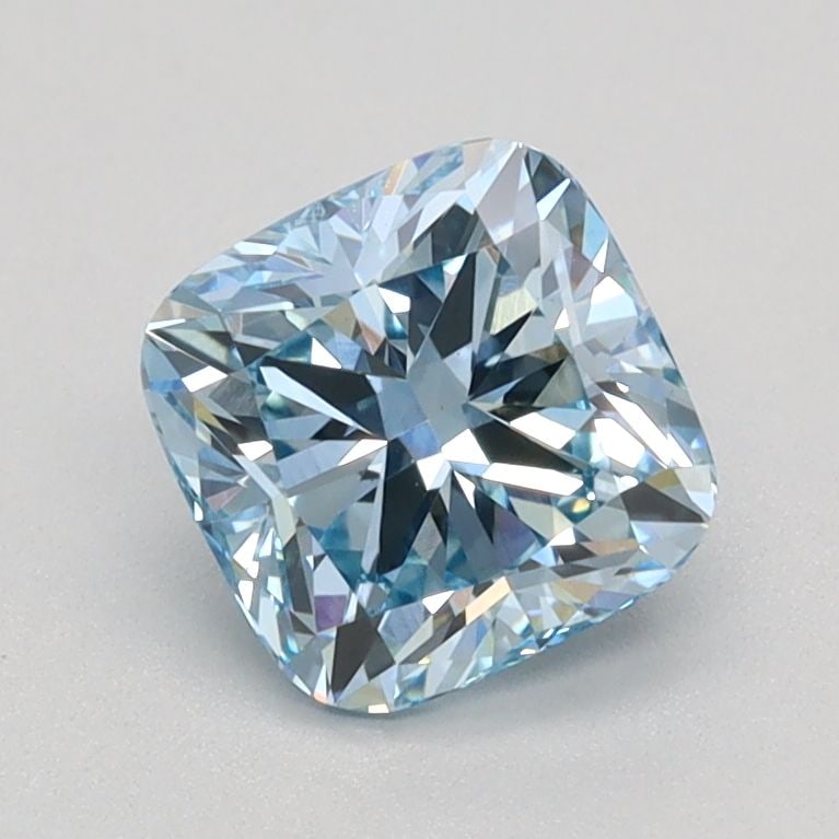 Loose Diamond - CUSHION BRILLIANT 1.05ct Fancy Intense Blue VS1: Loose Diamond - CUSHION BRILLIANT 1.05ct Fancy Intense Blue VS1 Source: This is a real non-mined Diamond that has been grown in a lab Shape: CUSHION BRILLIANT Carats: 1.05 Color: Fancy Intense Blue Ce
