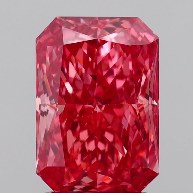Loose Diamond - RADIANT 2.03ct Fancy Vivid Pink VS1: Loose Diamond - RADIANT 2.03ct Fancy Vivid Pink VS1 Source: This is a real non-mined Diamond that has been grown in a lab Shape: RADIANT Carats: 2.03 Color: Fancy Vivid Pink Certification: IGI Video: